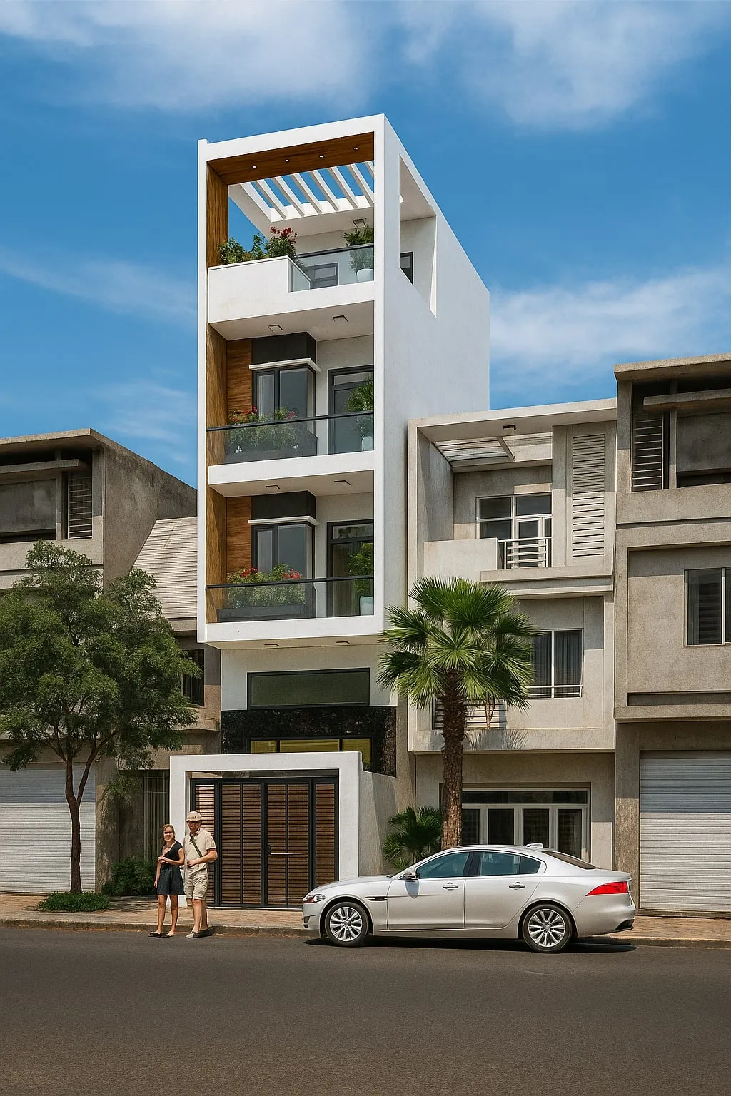 Thiết kế và thi công nhà phố hiện đại